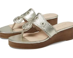 Women Jack Rogers Women's Jacks Mid Wedge Stacked