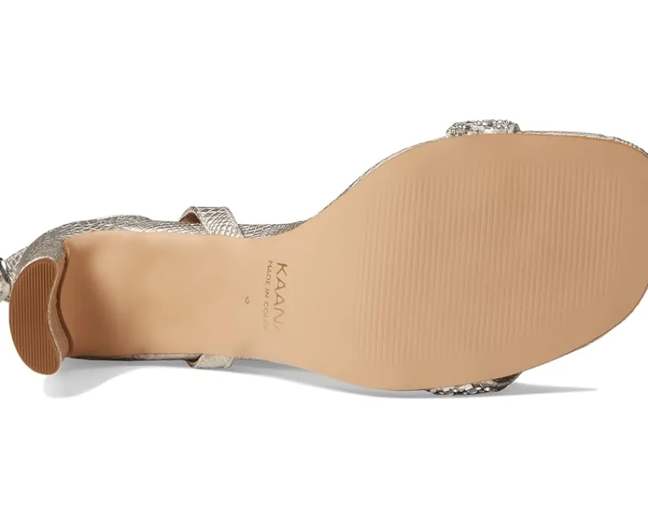 KAANAS Women's Shania Diamond Heel with Ankle Strap Hot