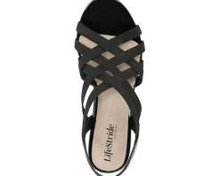 Women LifeStride Women's Yung Strappy Wedge Sandals