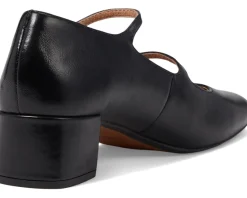 Women Madewell Women's The Nettie Heeled Mary Jane in Leather