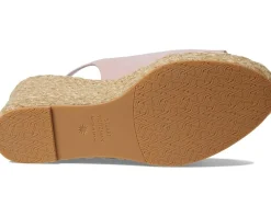 Stuart Weitzman Women's Island Peep-Toe Espadrille Wedge Hot