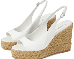 Stuart Weitzman Women's Island Peep-Toe Espadrille Wedge Online