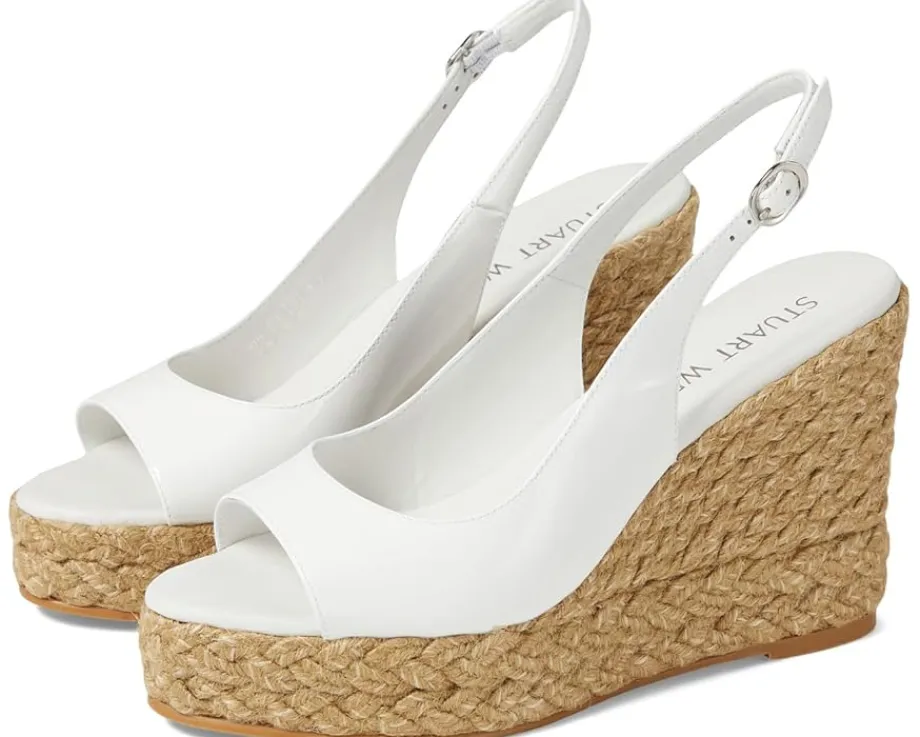 Stuart Weitzman Women's Island Peep-Toe Espadrille Wedge Online