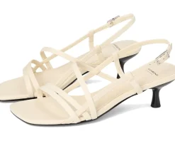 Women Vagabond Shoemakers Women's Jonna Leather Strappy Kitten Heel Sandals