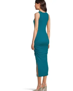 Michael Stars Wren Ruched Midi Lagoon