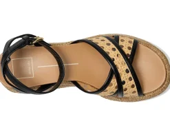 Dolce Vita Wriley Black Woven Raffia