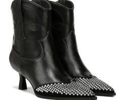 Circus NY by Sam Edelman Yolanda Black Leather Stud Clearance