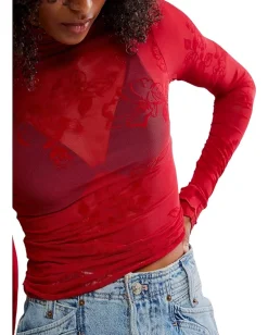 Free People You Decide Long Sleeve Deep Cherry Online