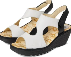 FLY LONDON YOXA576FLY White/Black Hot