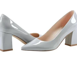 Marc Fisher LTD Zala Light Grey Patent Leather Best