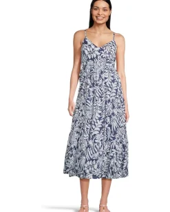 Lilly Pulitzer Zanna Cotton Midi Dress Sapphire Pool Summer Shorelines Online