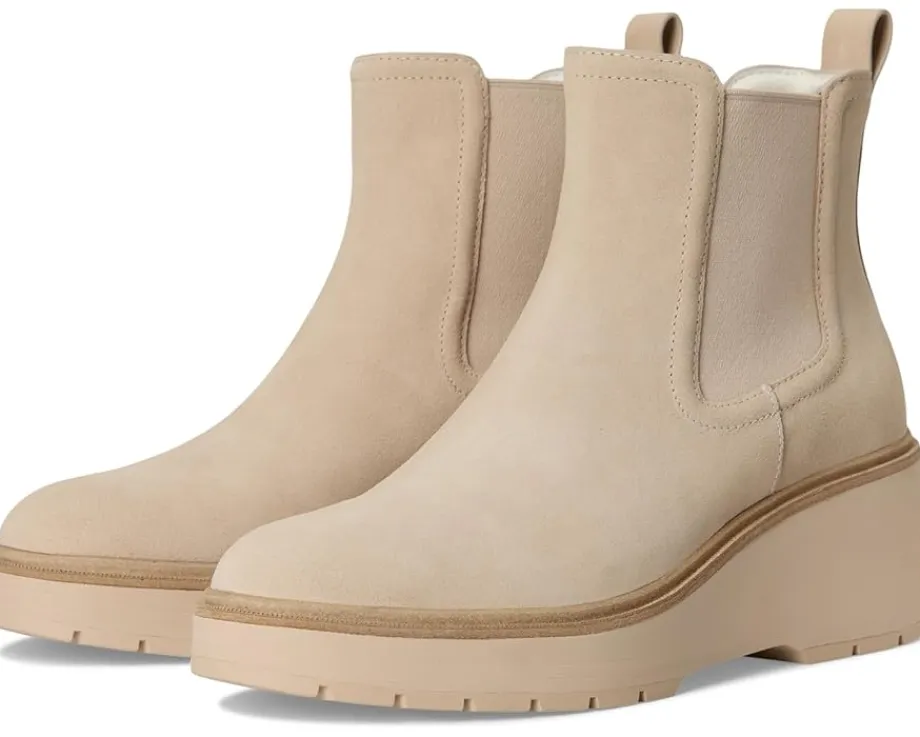 Cole Haan Zerogrand Cityquest Waterproof Wedge Boots Light Sesame Suede Waterproof Outlet