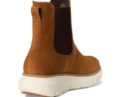 Cole Haan Zerogrand Rexanna Chelsea Waterproof Boots Tobacco Suede/Ivory Waterproof Outlet