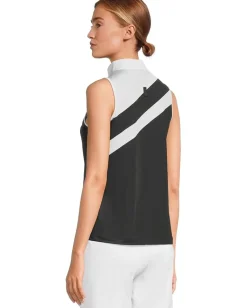 Jamie Sadock Zigzag Print Sleeveless Top Black Sale