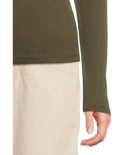 Women Michael Stars Zola Long Sleeve Crew Tee