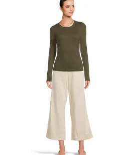 Women Michael Stars Zola Long Sleeve Crew Tee