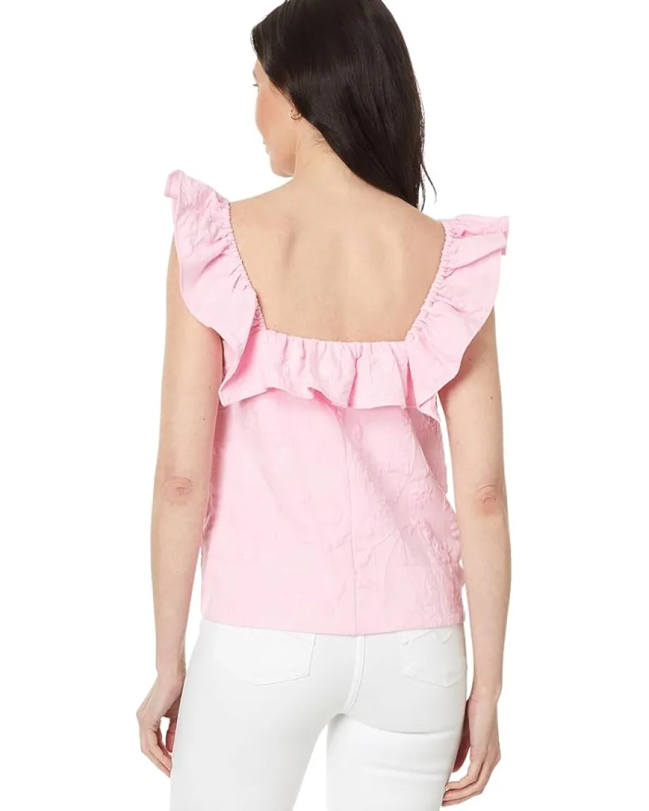 Women Lilly Pulitzer Zoya Ruffle Top